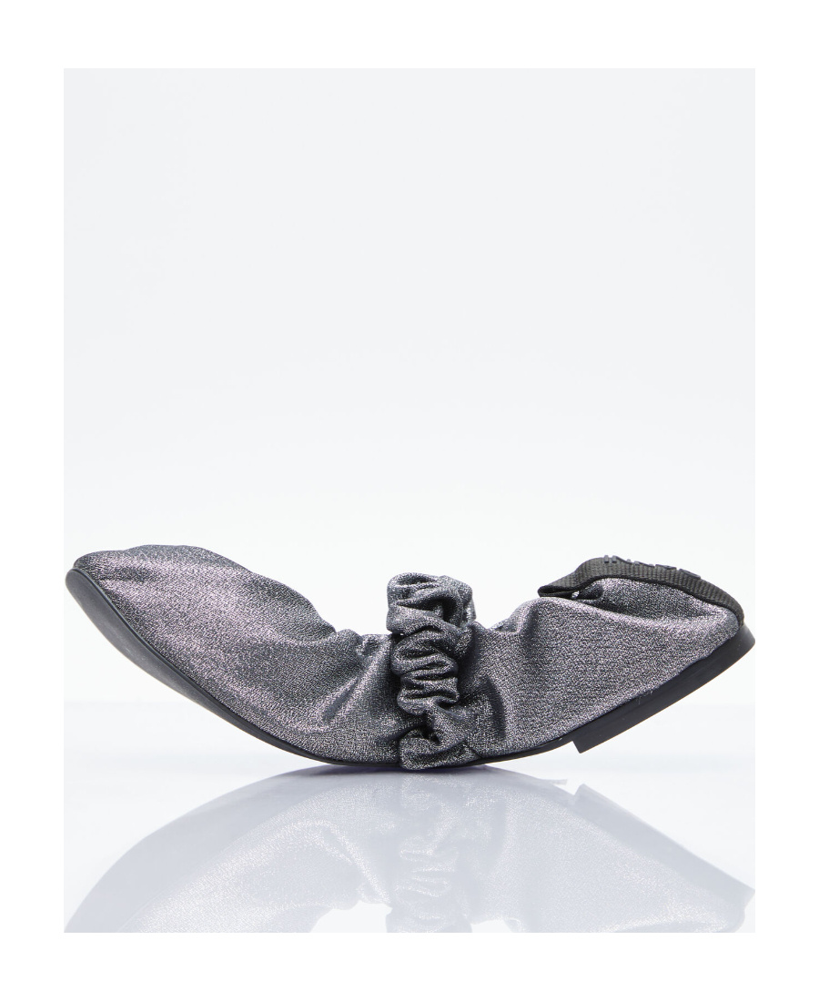 Ganni Ballet Flats In Gray