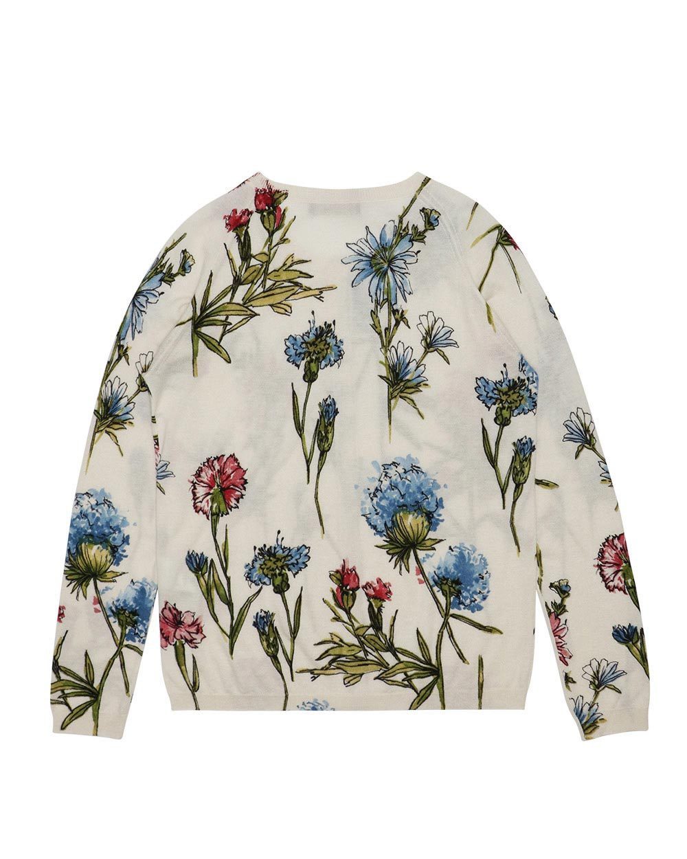 Max Mara Round-neck Long-sleeved Cardigan In Nude