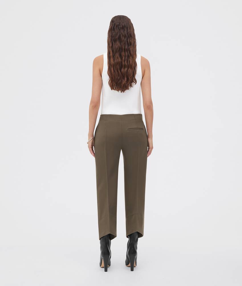 Bottega Veneta Fit Wool Casual Pants In Brown