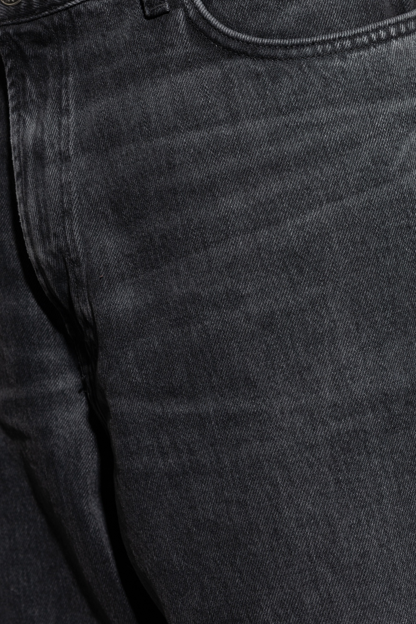 Samsoe & Samsoe Five-pocket Design Wide-leg Jeans In Black