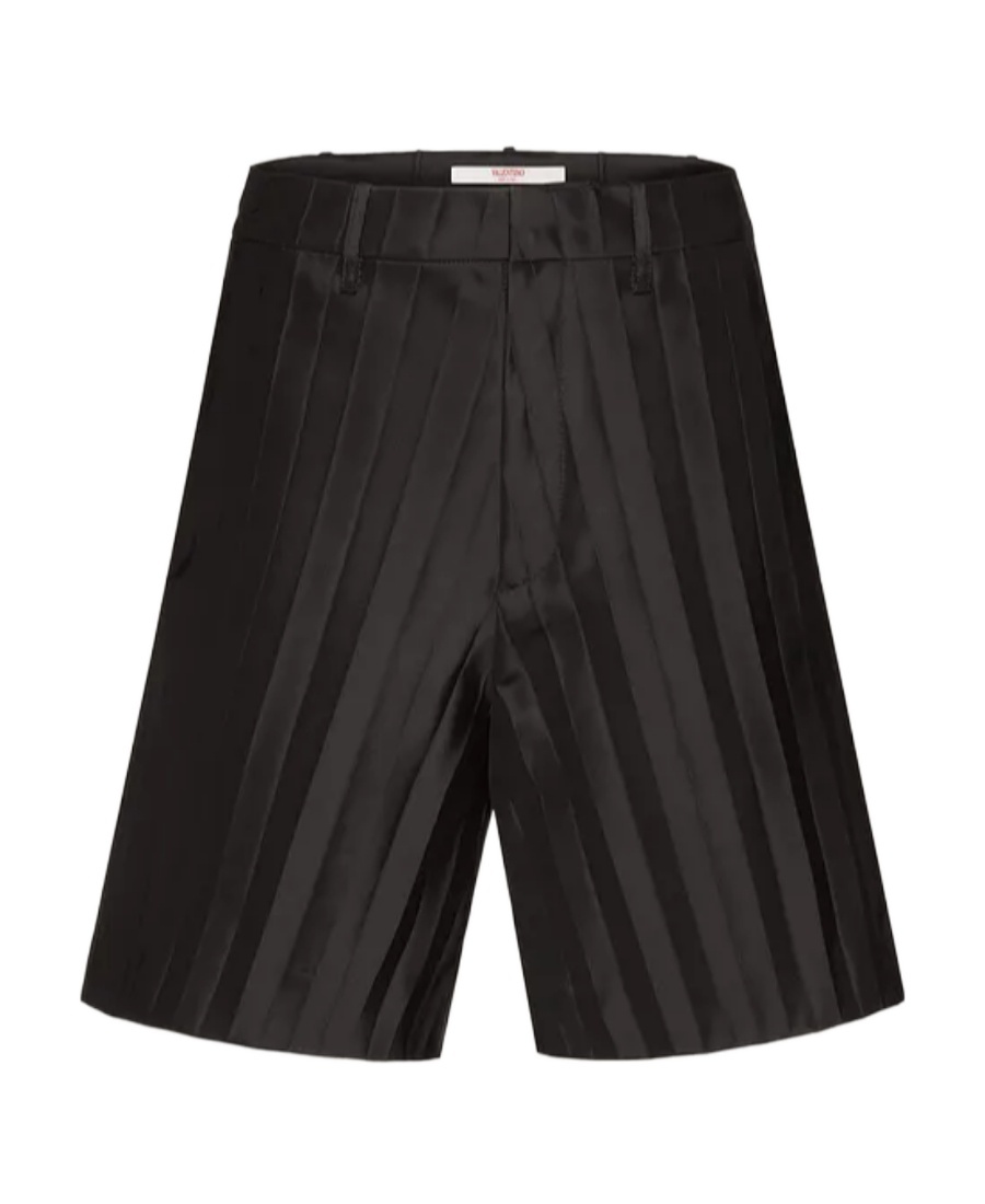 VALENTINO VALENTINO PLEATED ABOVE-KNEE LENGTH SHORTS