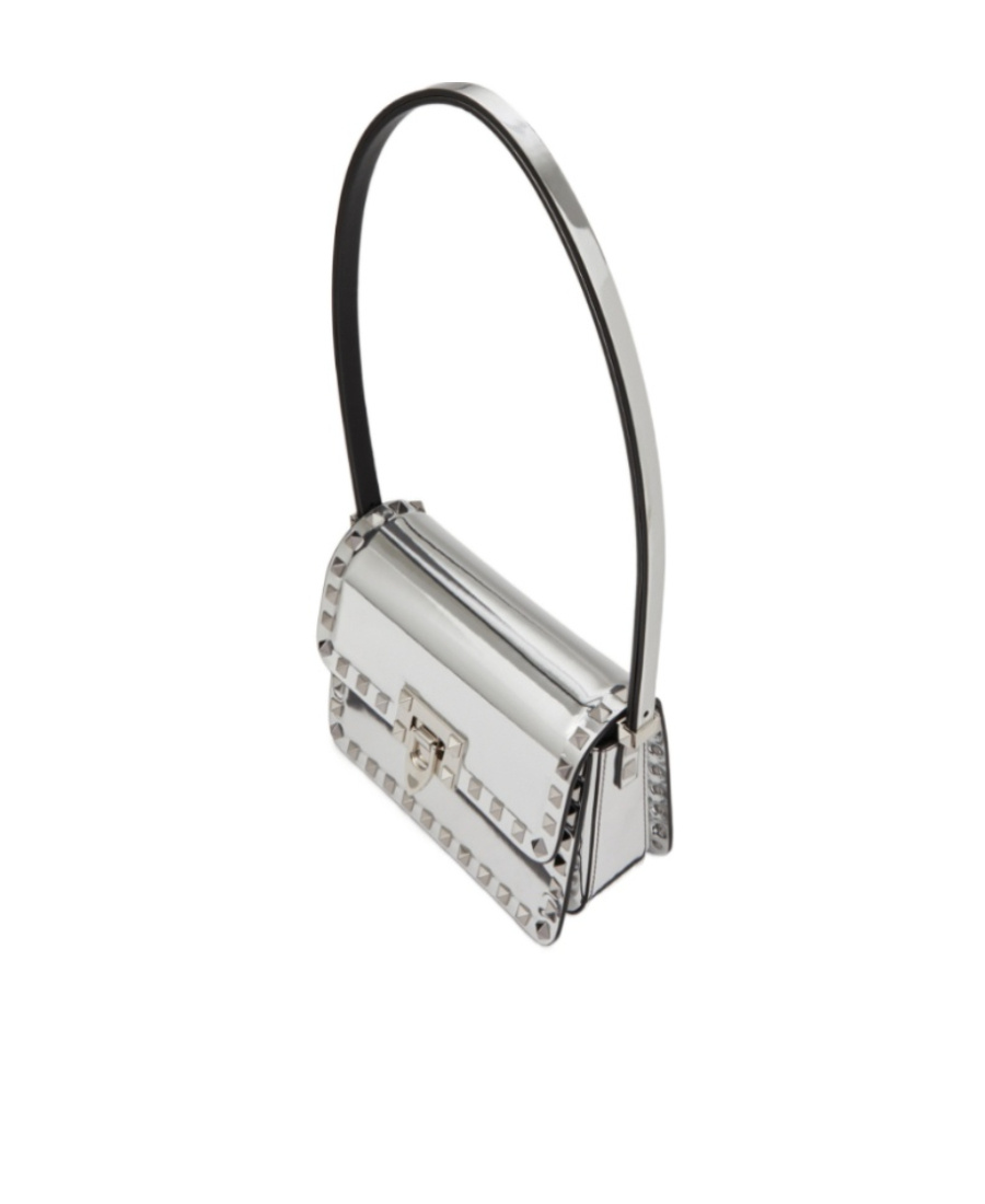 Valentino Small Rockstud23 Shoulder Bag In Gray