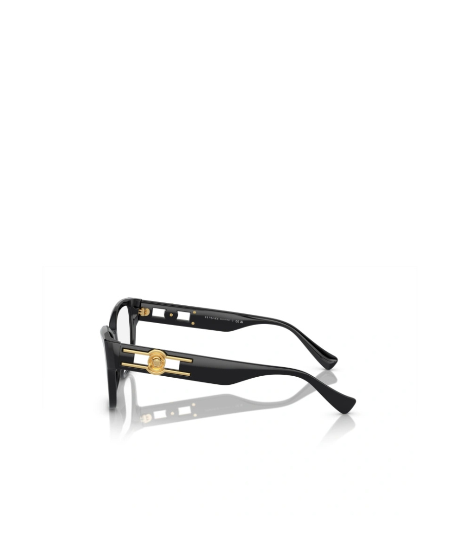Versace Colliding Color Thick Frame Flat Mirror In Black