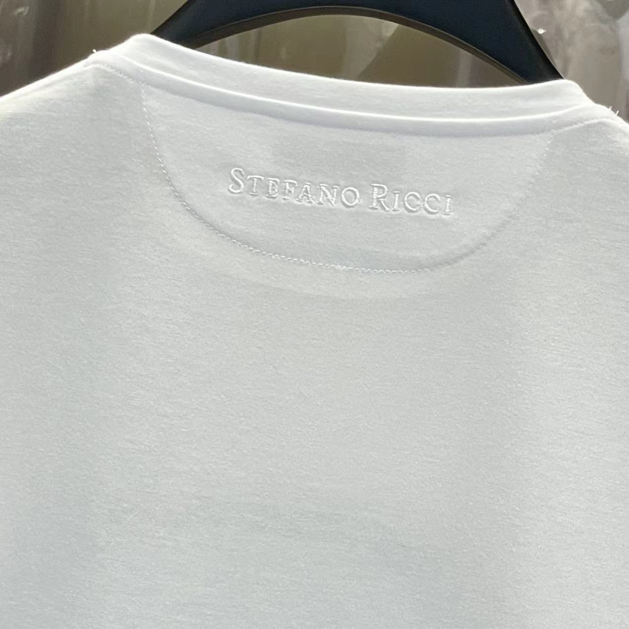 Stefano Ricci Printed Short-sleeved T-shirt In White