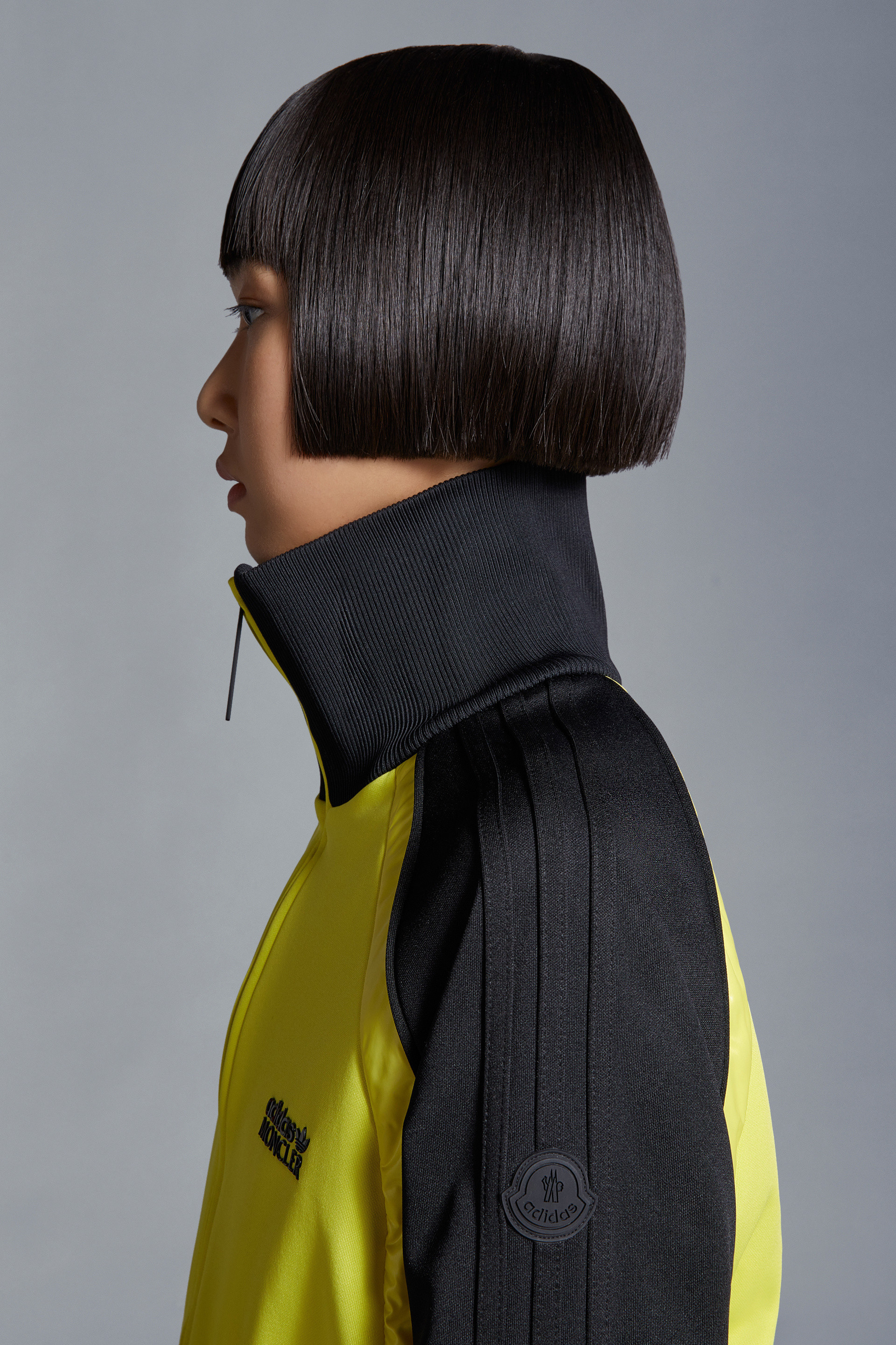 Moncler X Adidas Originals Zipper Sweater In Black