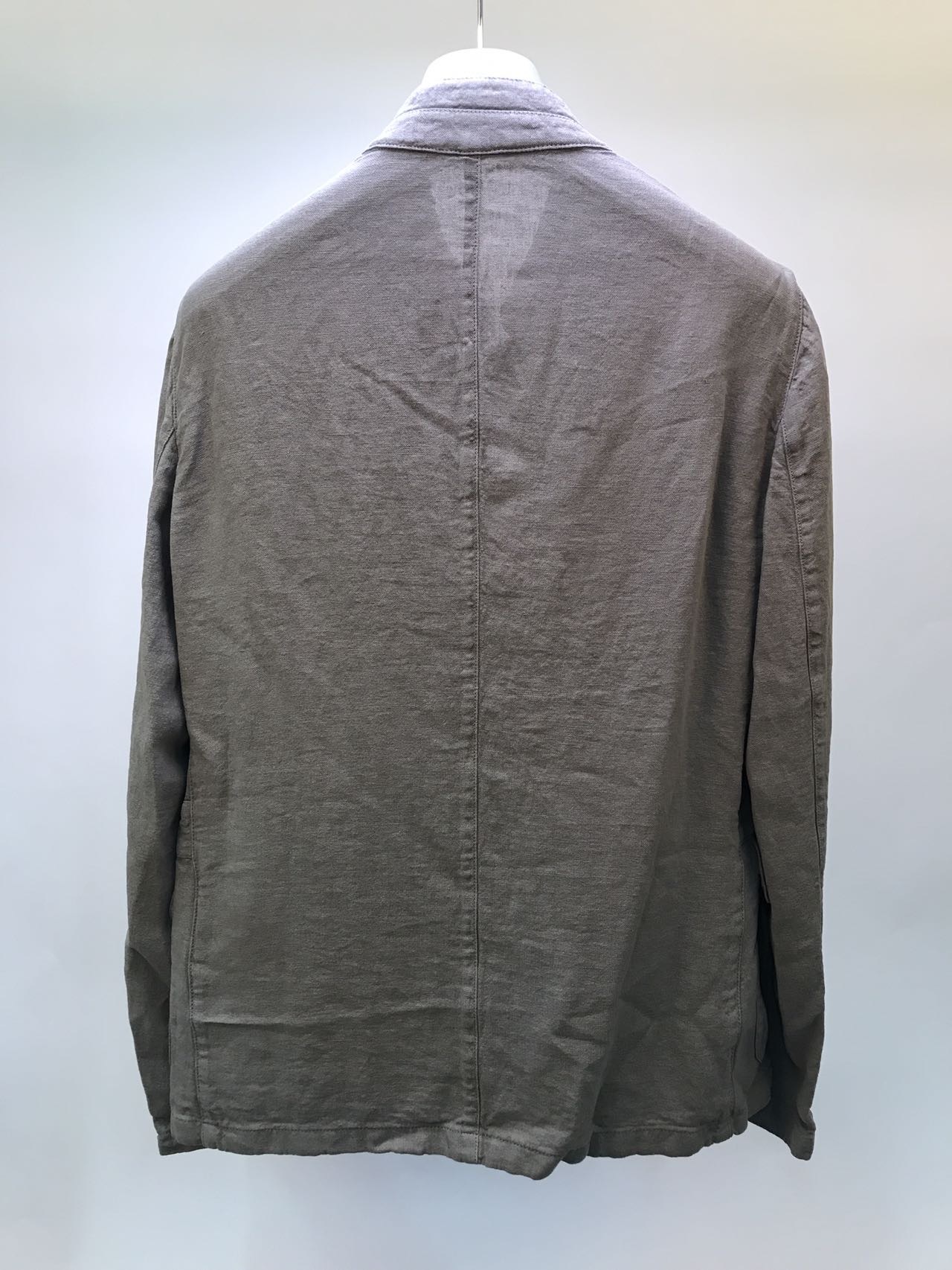 Armani Collezioni Long-sleeved Casual Jacket In Black