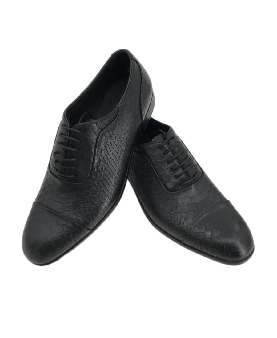 Emporio Armani Logo Business Casual Shoes In Black