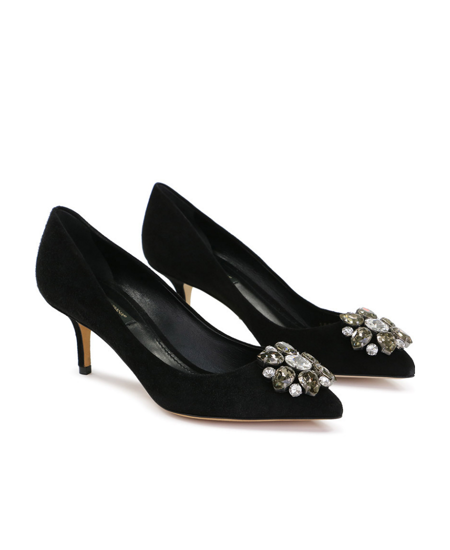 Dolce & Gabbana Logo High Heels In Black
