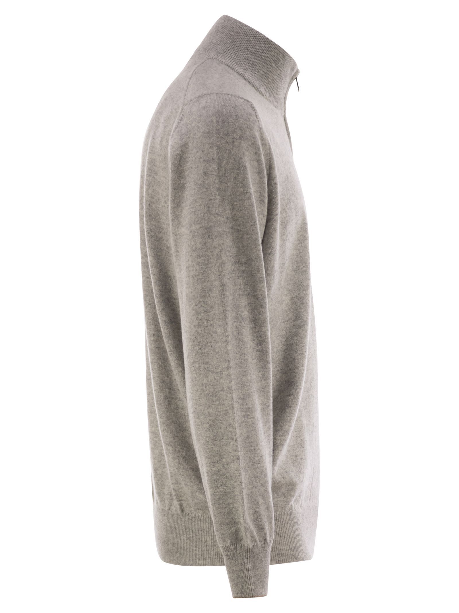 Brunello Cucinelli Poloshirt Aus Kaschmir In Gray