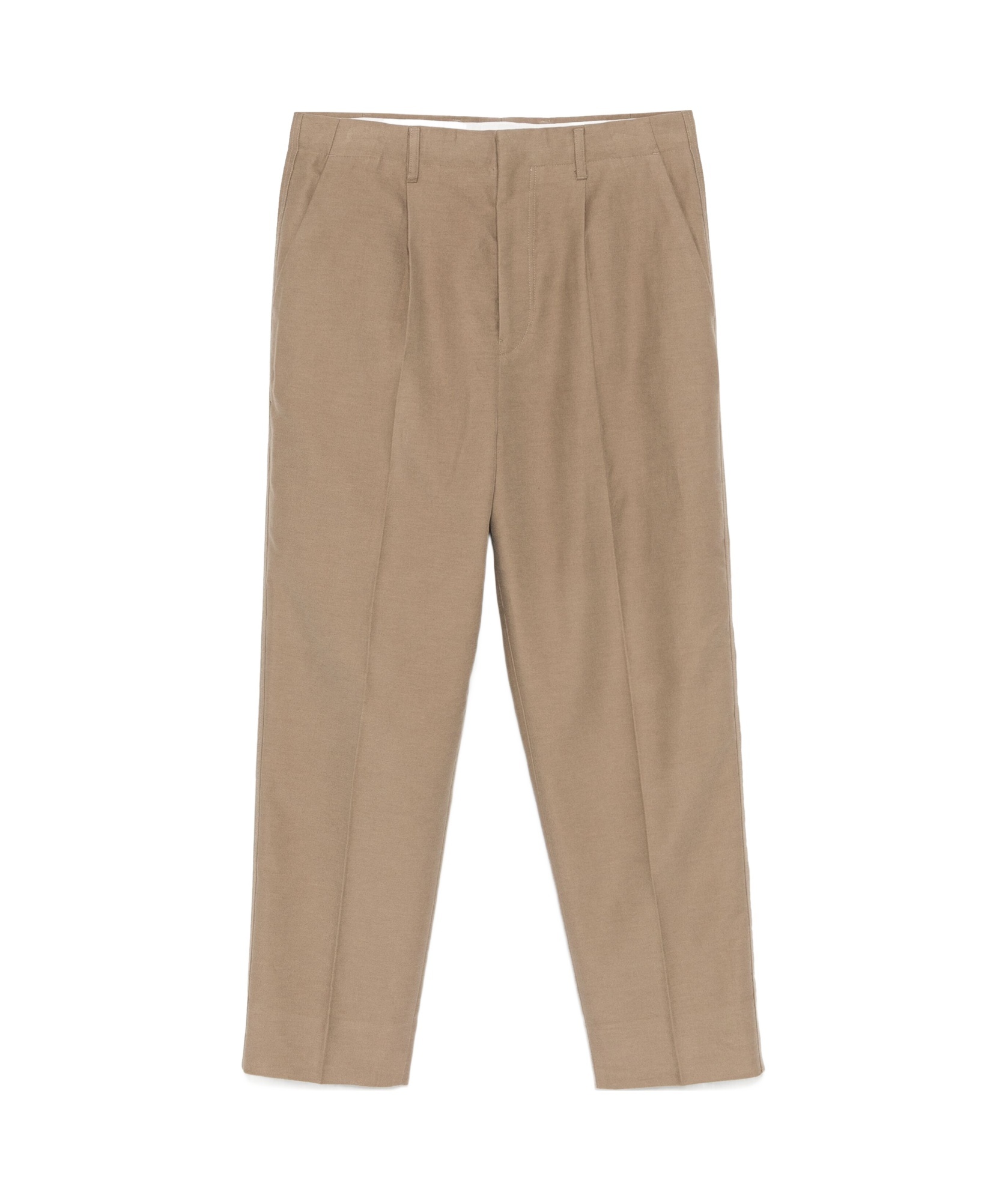 Zegna Belt-loop Casual Pants In Nude