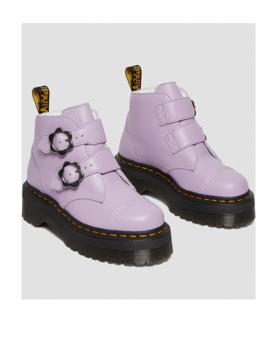 Dr. Martens' Thick-soled Short Boots In Purple