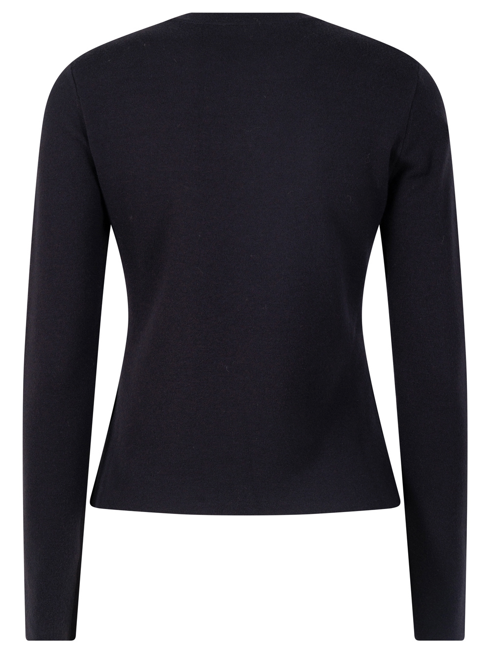Max Mara Navy Blue Viscose And Wool Sweater In Blue