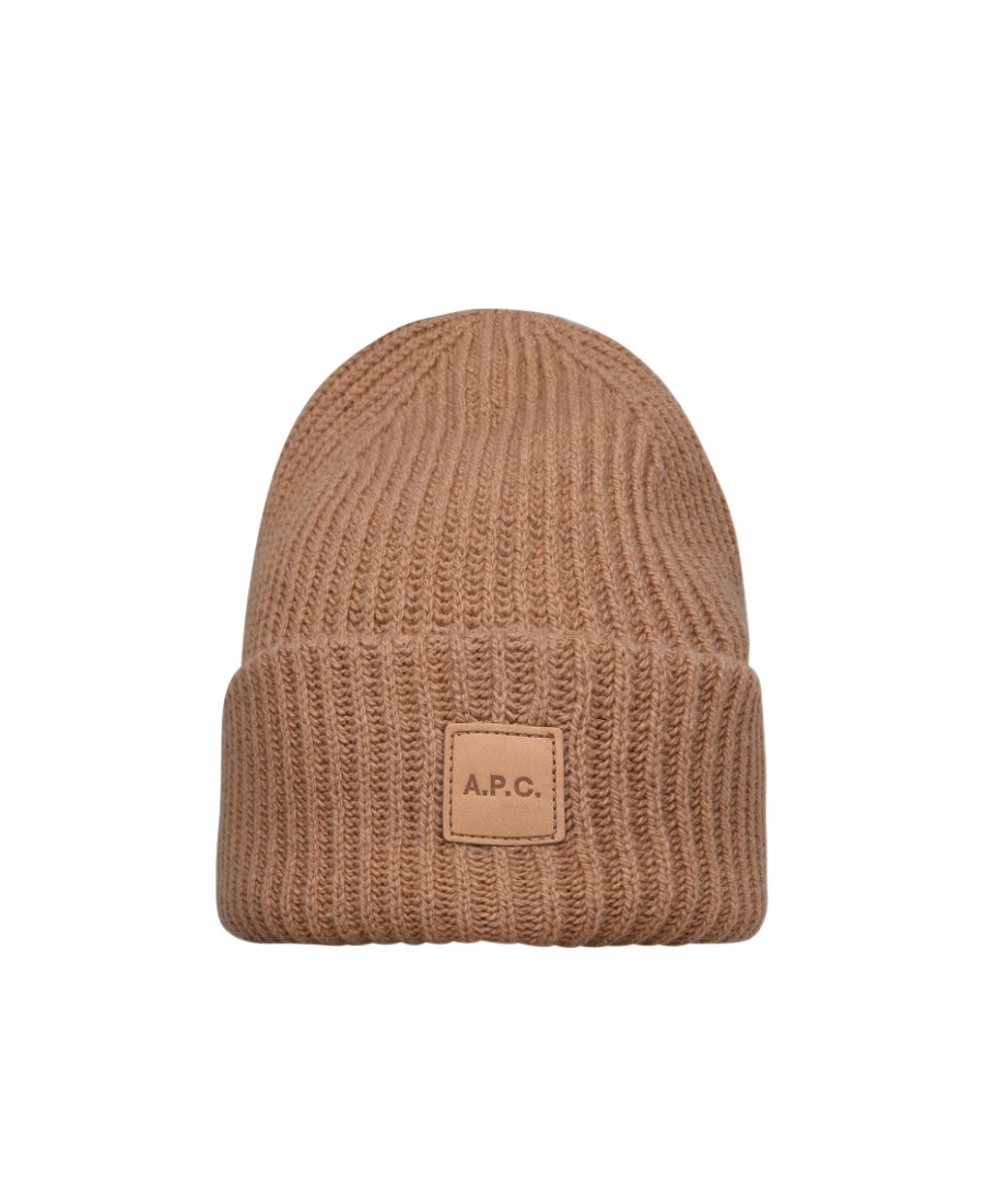 Apc Michelle Logo-patch Beanie In Brown
