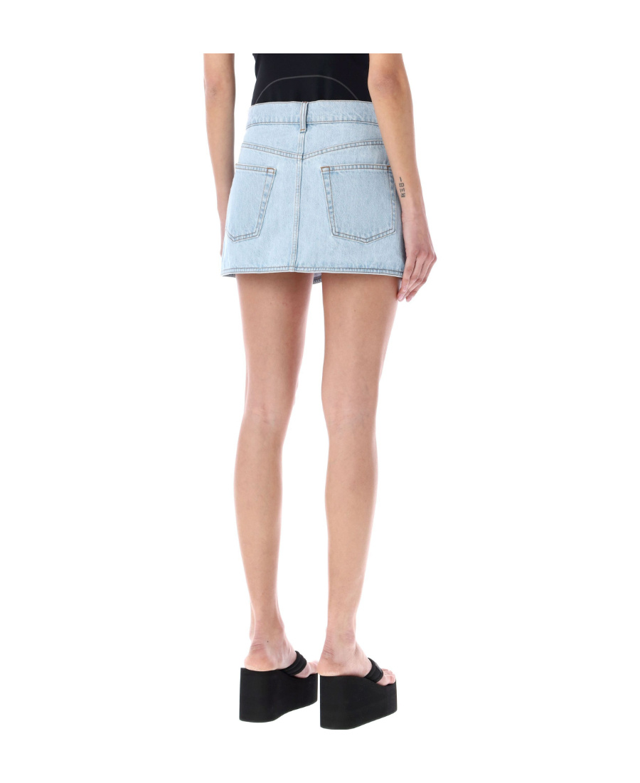 Coperni Minigonna Denim A Portafoglio In Nude