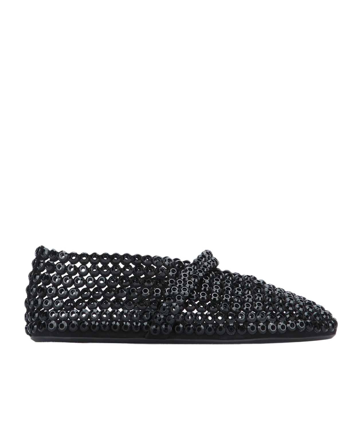 Alaïa Embellished Ballet Flat Shoes In Black