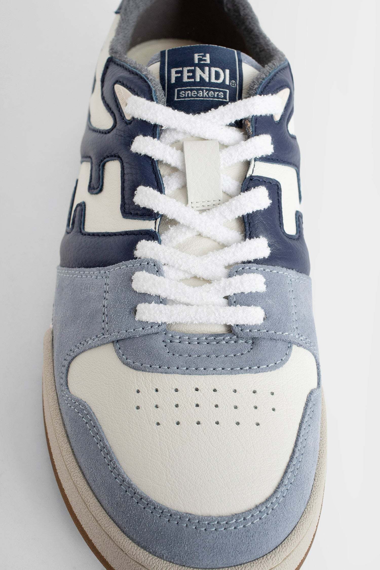 Fendi Low Top Match Sneakers In Blue