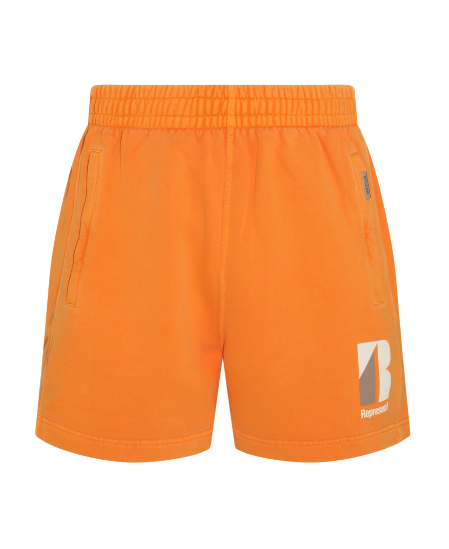 Represent Logo Detail Shorts In Orange