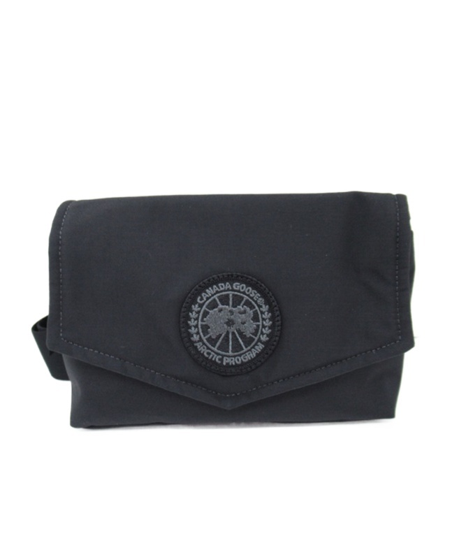 Canada Goose Black Mini Waist Pack Pouch In Black