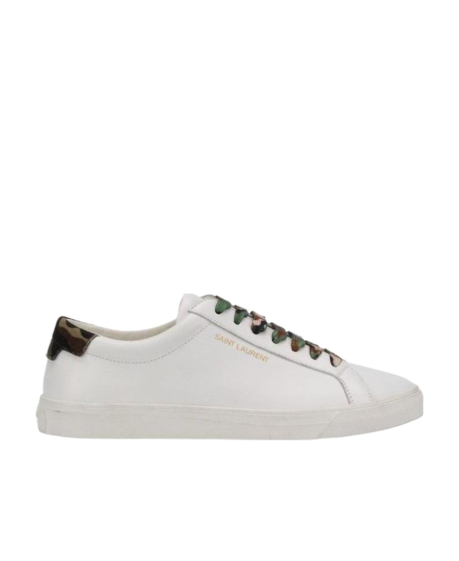 Saint Laurent Andy Low-cut Casual Sneakers In White