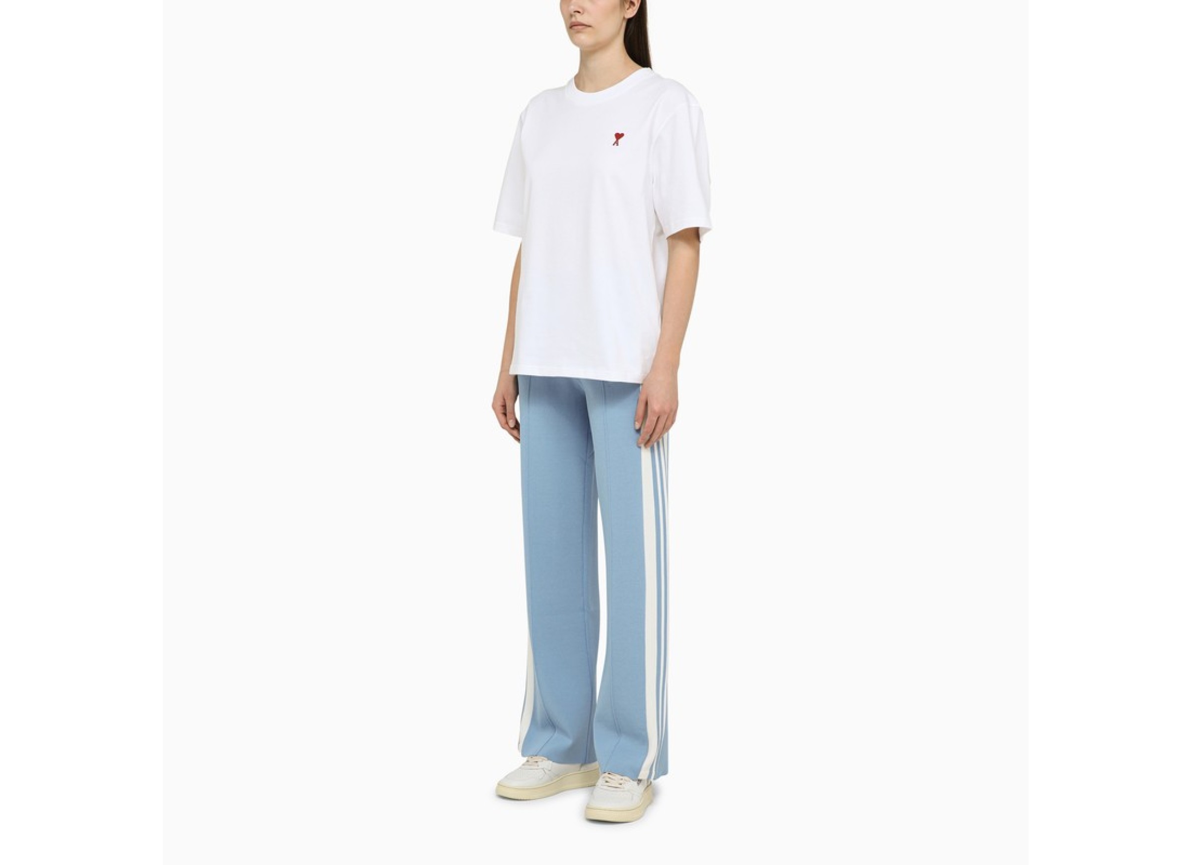 Autry Stripped Knitted Track Pants In Blue