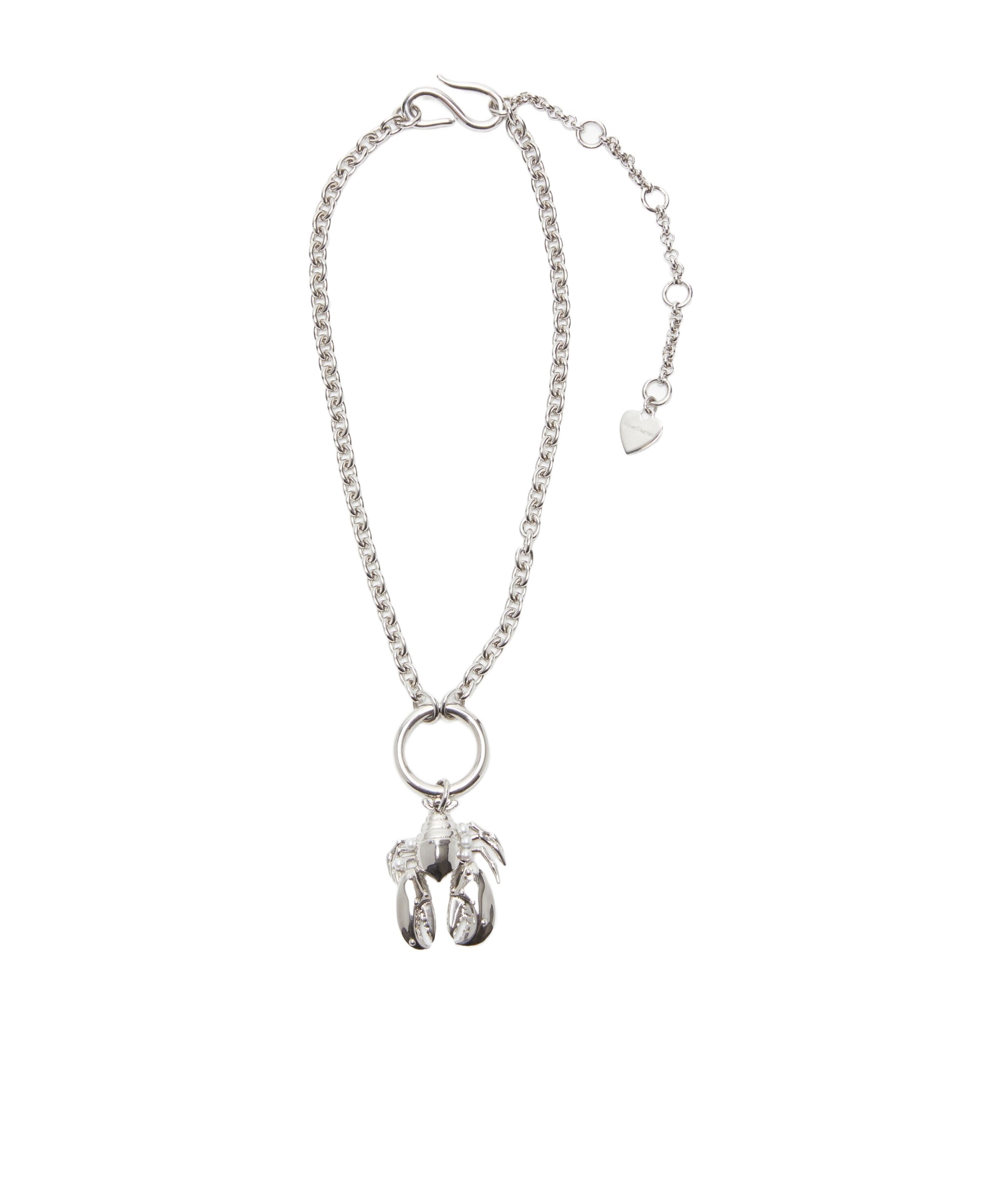 Acne Studios Statement-pendant Necklace In White