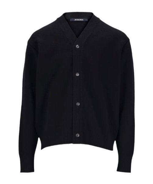 Jacquemus Long Sleeve Cardigan In Black