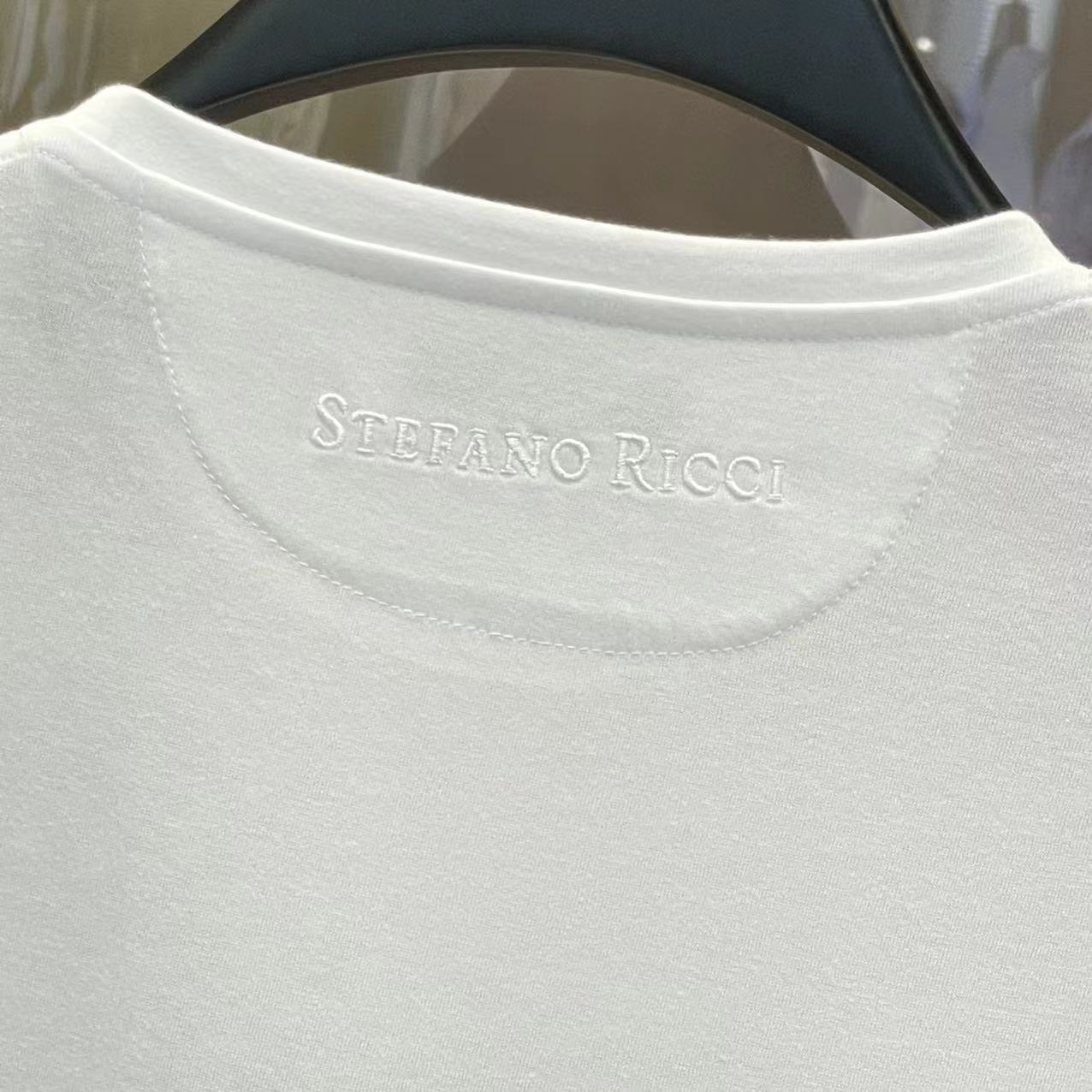 Stefano Ricci Printed Short-sleeved T-shirt In White