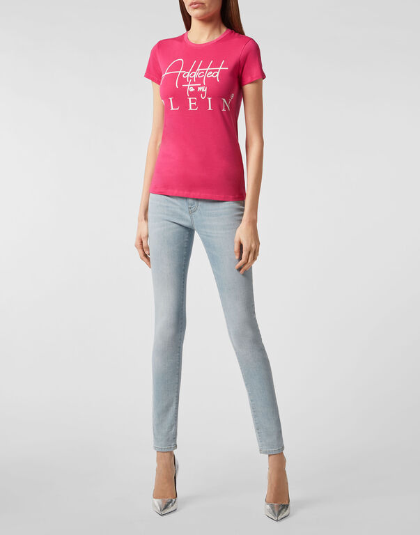 Philipp Plein Logo Details T-shirt In Pink