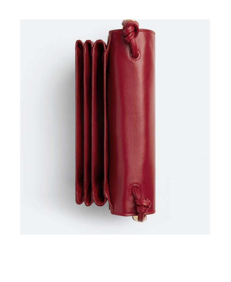 Bottega Veneta Mini Braided Shoulder Bag In Red
