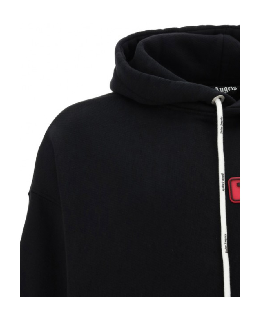 PALM ANGELS PXP LOGO-PATCH HOODIE