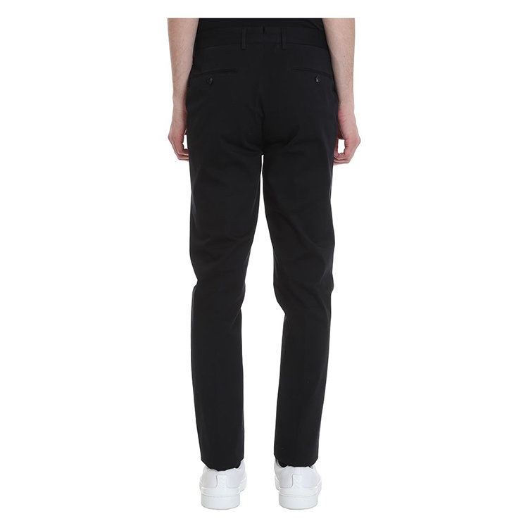 Zegna Logo Details Casual Pants In Black