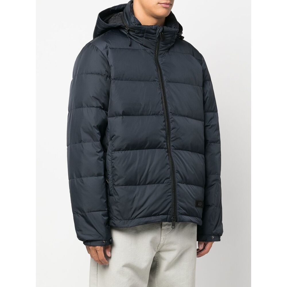 Aspesi Logo Patch Padded Jacket In Black