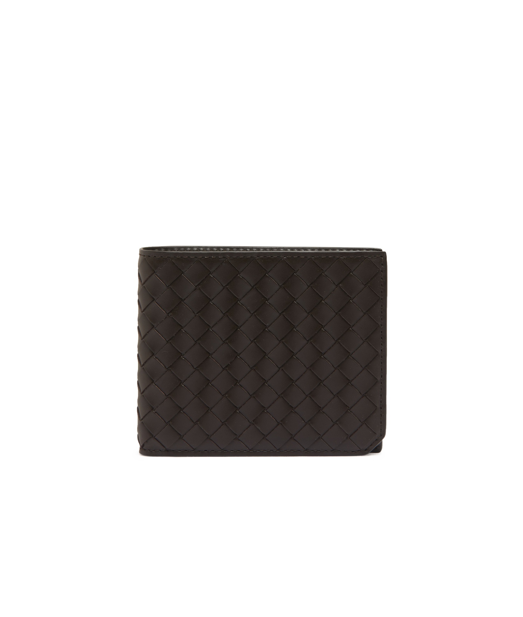 Shop Bottega Veneta Double-fold Wallet In Black