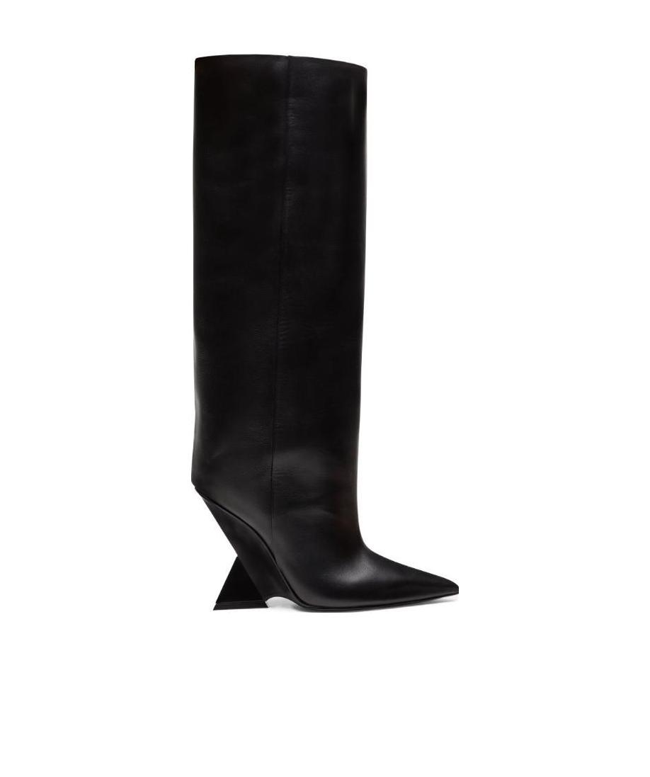 Shop Attico Cheope Knee-high 105mm Boots In Black