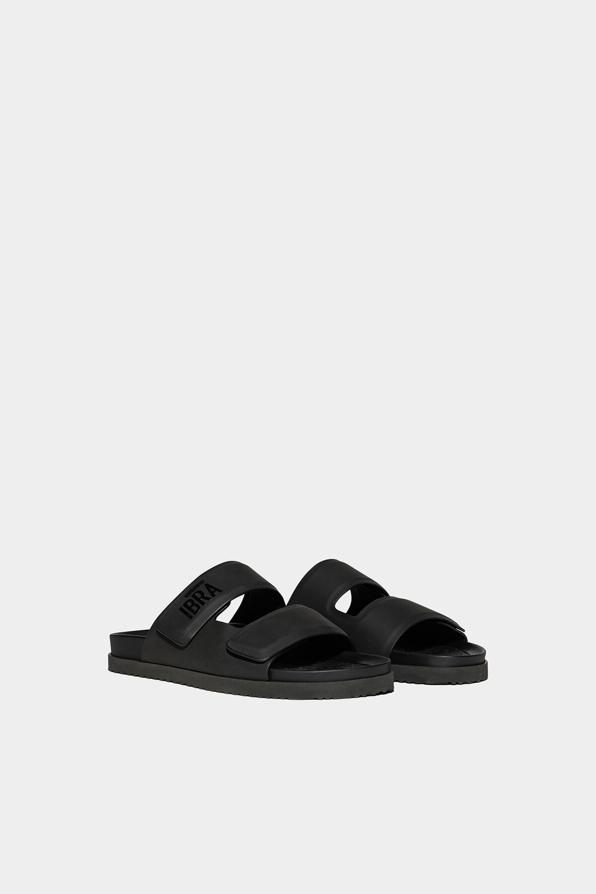 Dsquared2 Logo Slippers In Black