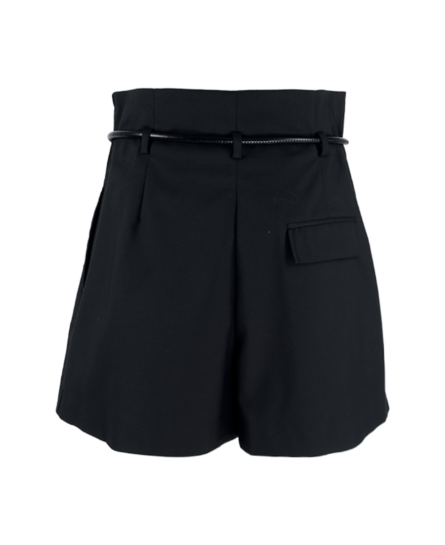3.1 Phillip Lim Belted High-waisted Shorts In Black