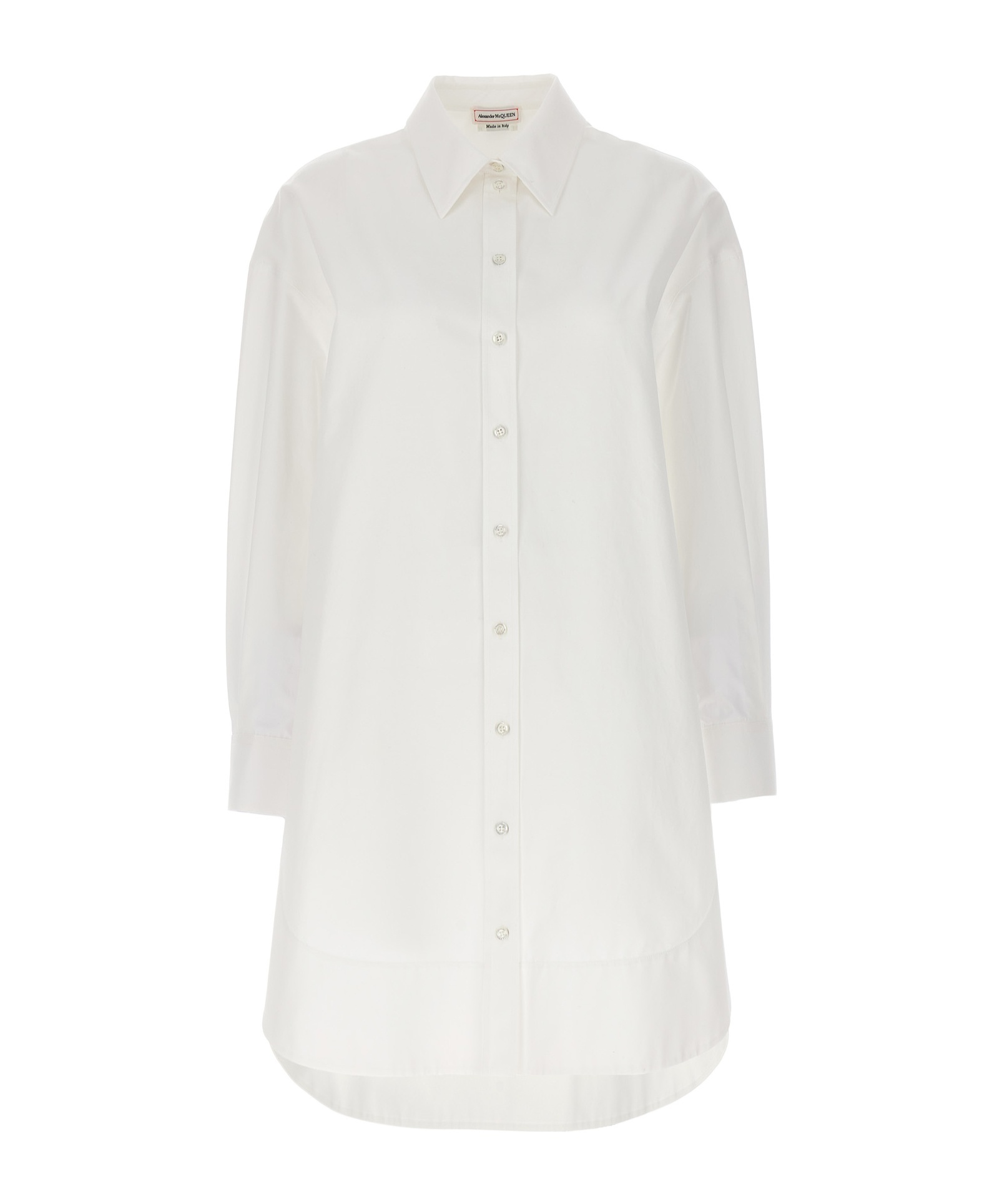 Alexander Mcqueen Chemisier Dress In White