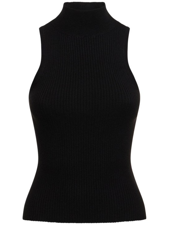 Reformation Farrah Turtleneck Cashmere Tank Top