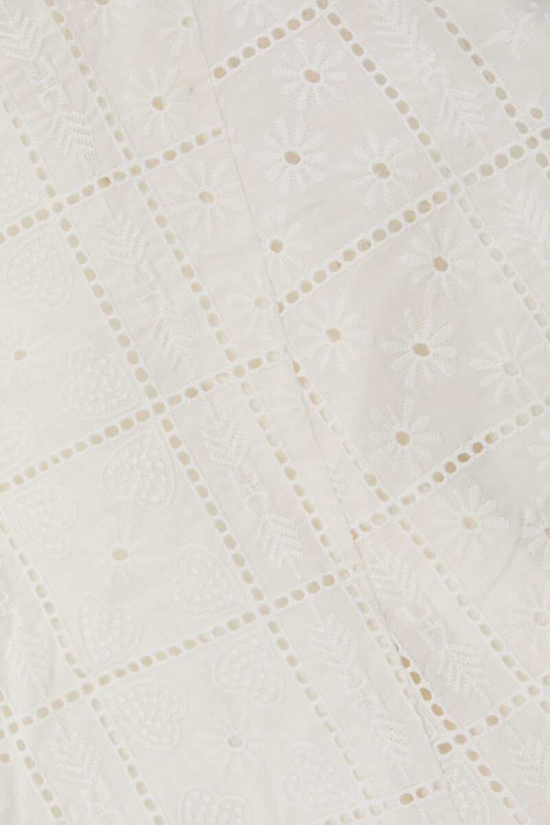 Ganni Thin Shoulder Strap Embroidered Sling In White