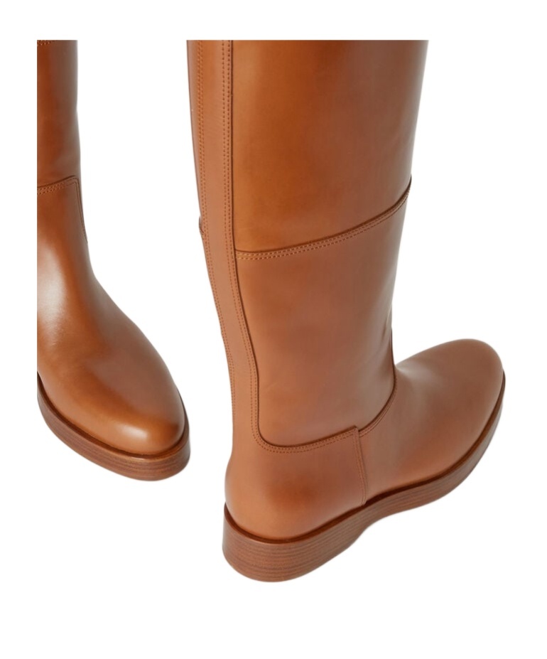 Loro Piana Lupo High Boots In Brown