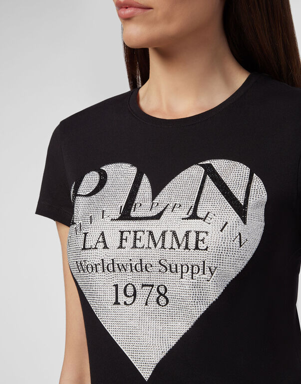 Philipp Plein Logo Details T-shirt In Black