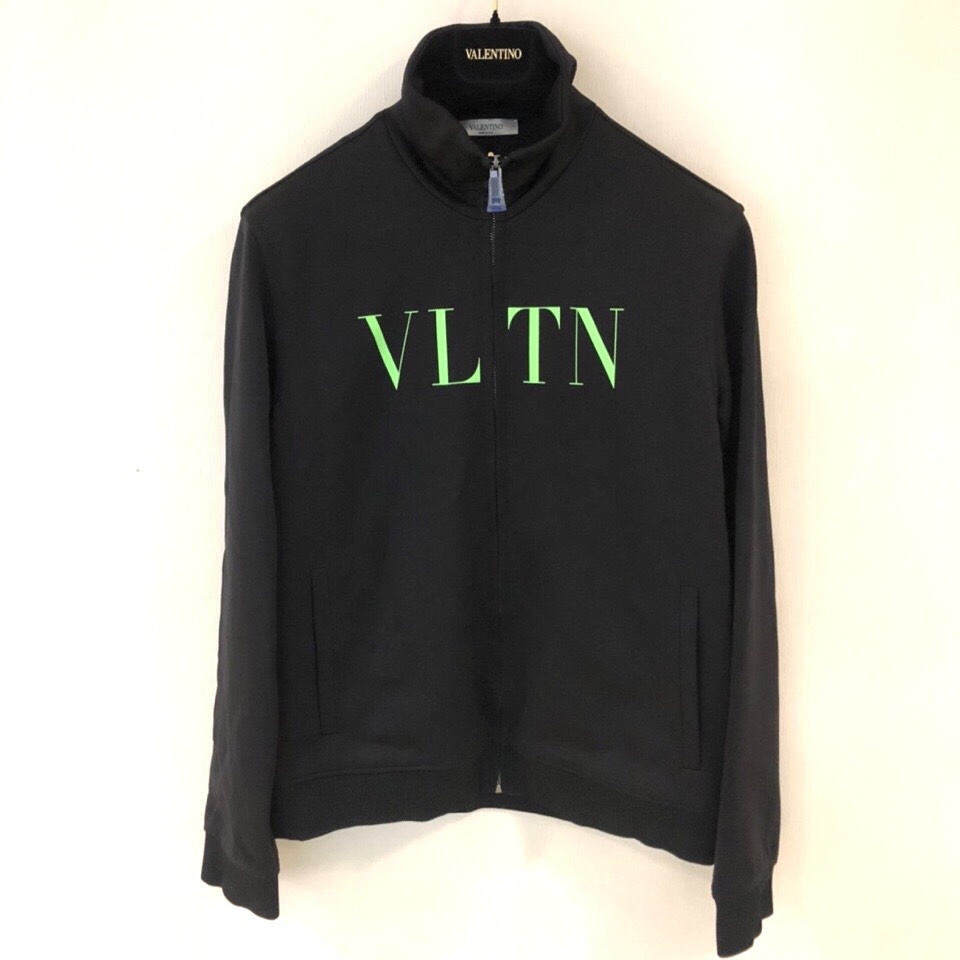 Valentino Vltn Zippered Pilot Casual Jacket In Black
