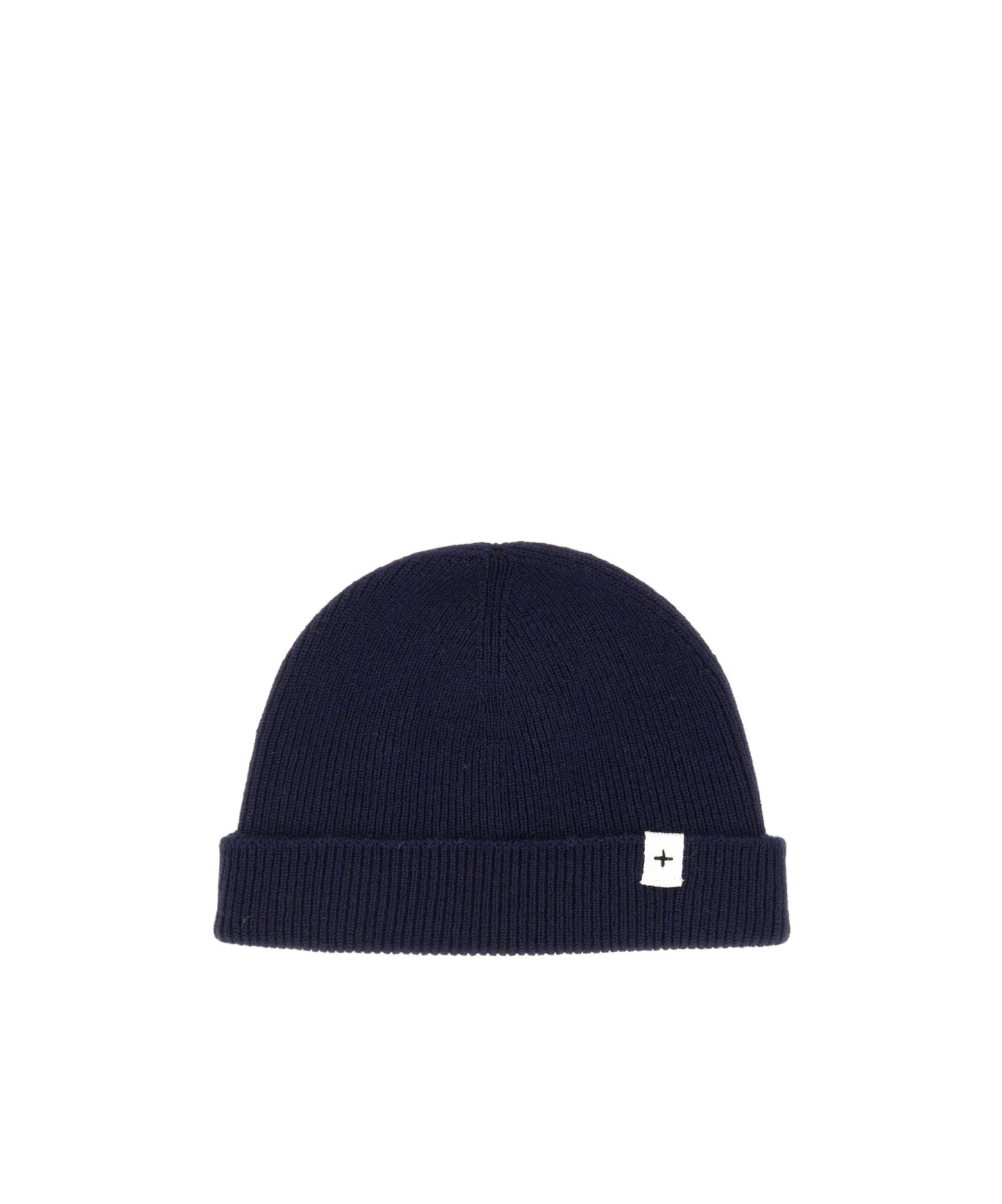 Jil Sander Logo Patch Knitted Beanie In Black