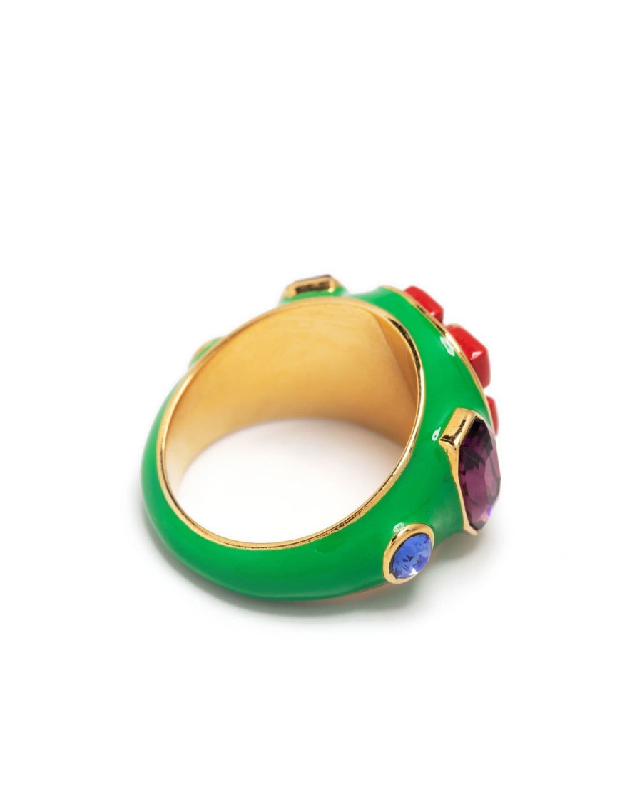 Off-white Arrows Enamel Ring In Red