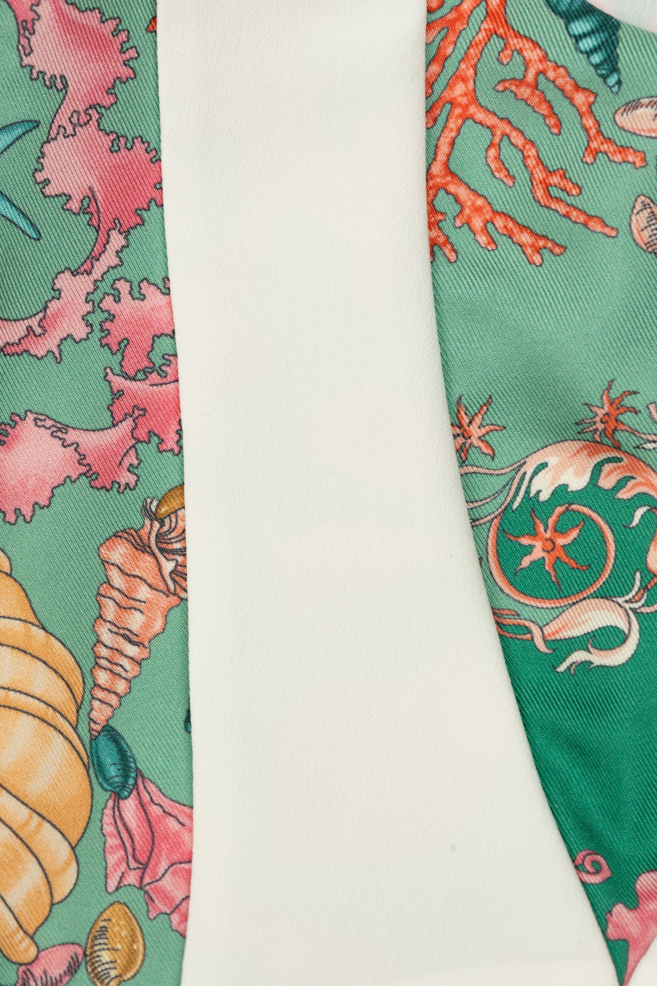 Versace Printed Tulle Dress In Green