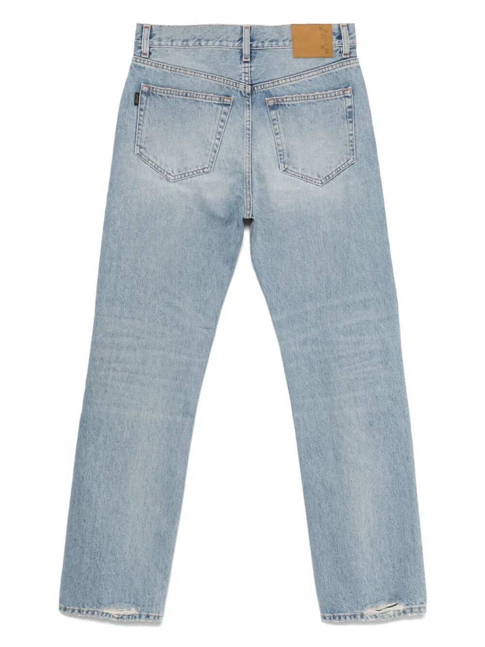Haikure Distressed Faded Ripped Jeans Pockets