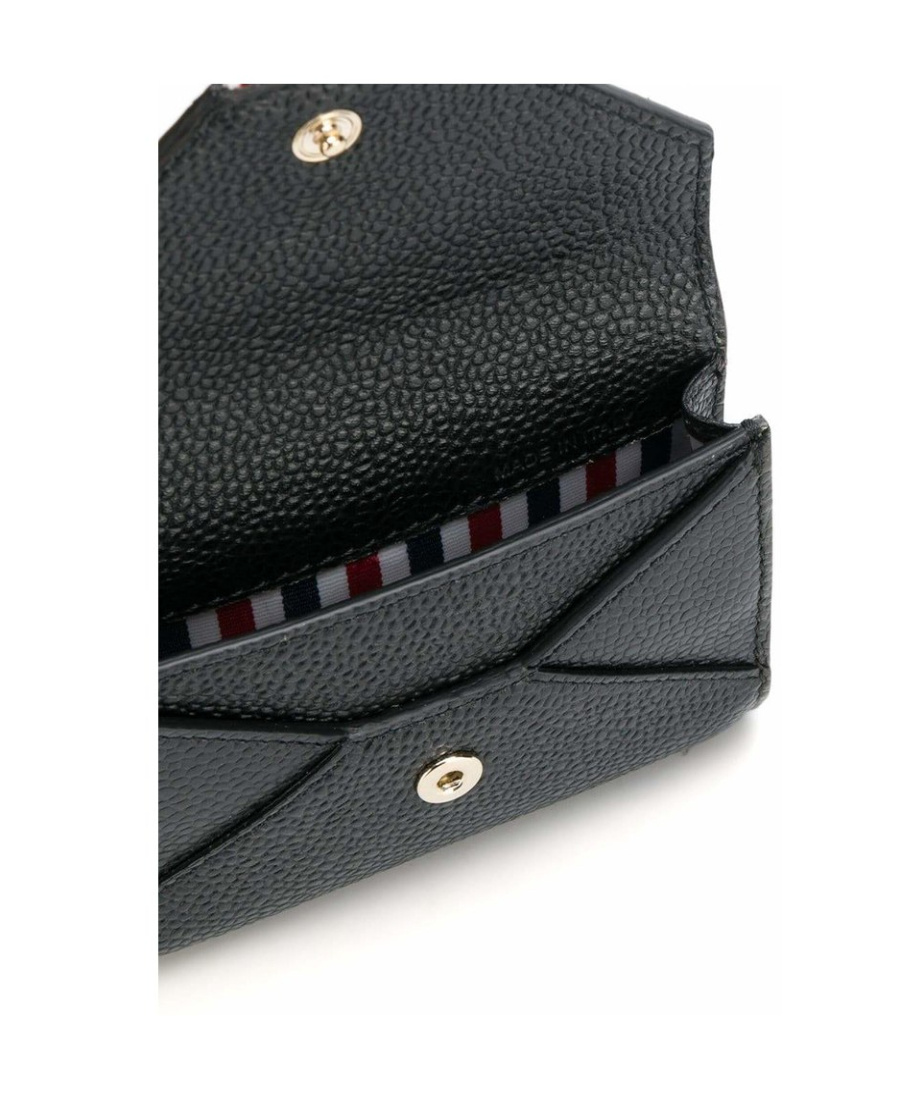 Thom Browne Envelope Card Case In Black