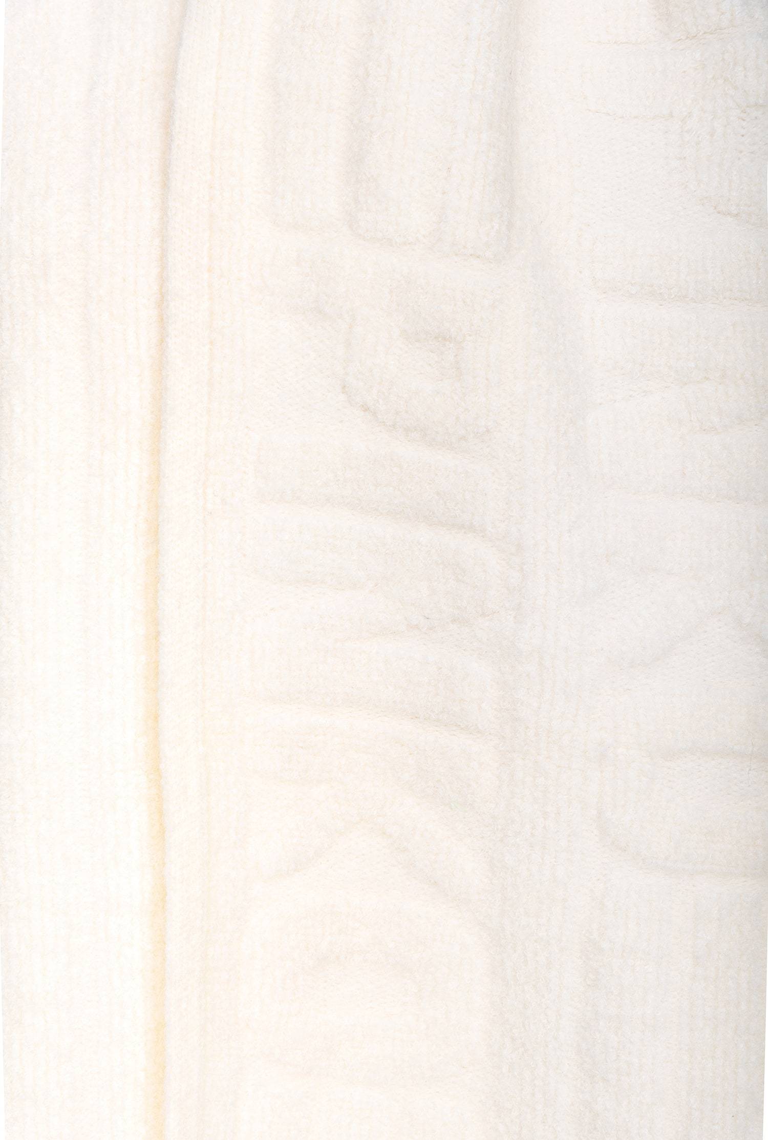 Pinko Intarsia-knit Logo Rectangle Scarf In White