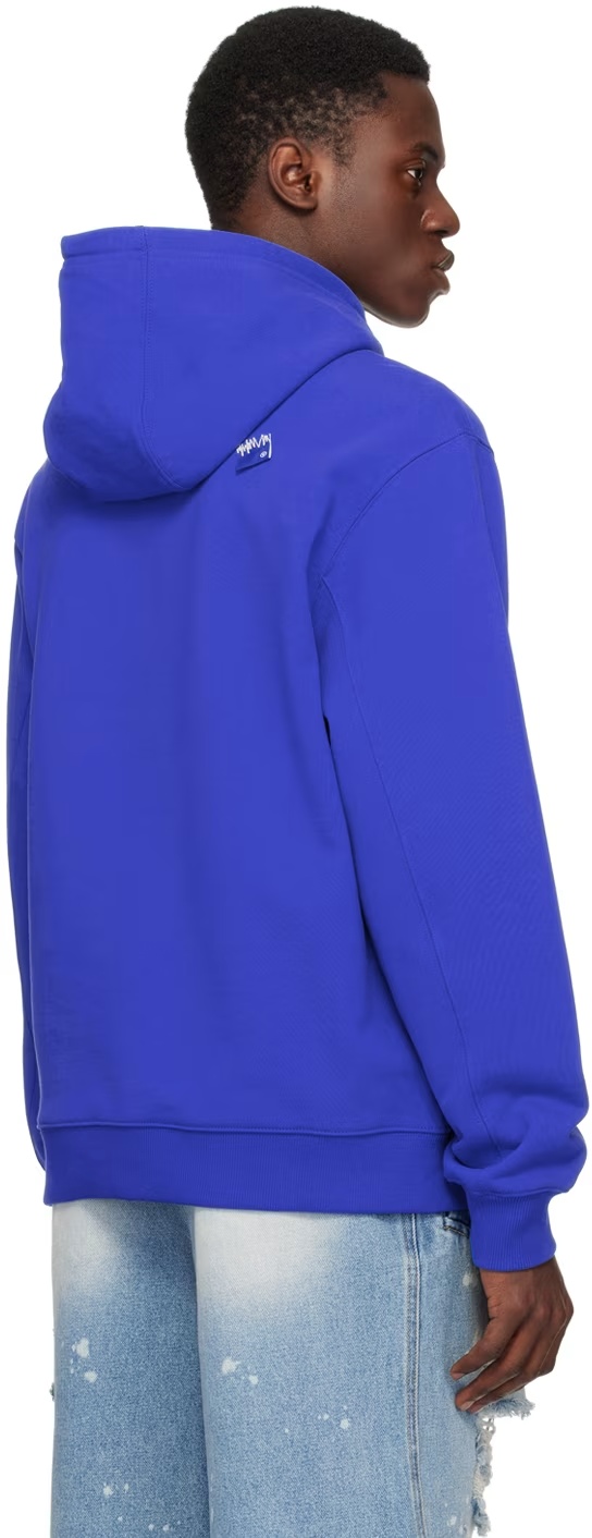 Ader Error Blue Trs Tag Hoodie In Blue