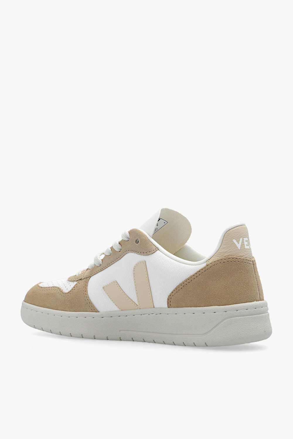 Veja V10 Chromefree Low-top Sneakers In White